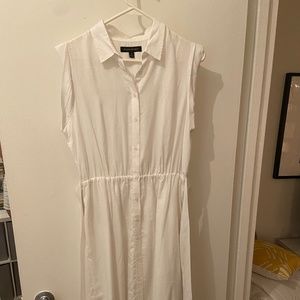 Banana Republic white midi dress
